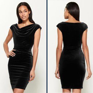 Vince Camuto Velvet Cowl Neck Dress